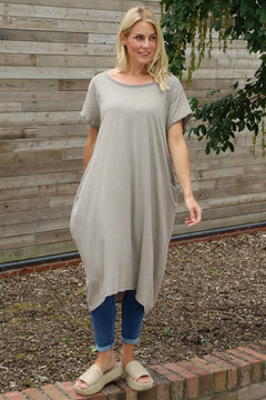 Clara Cotton Dress Mocha