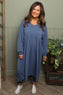 Eliza Cotton Dress Blue