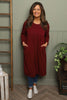 Joanna Cotton Dress Wine