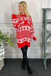 Dasher Festive Knitted Jumper Red