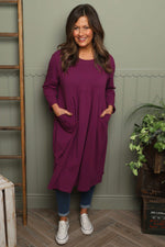 Joanna Cotton Dress Purple Purple - Joanna Cotton Dress Purple