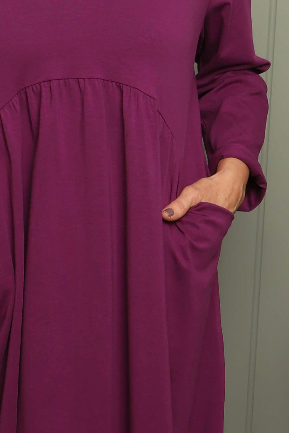 Joanna Cotton Dress Purple