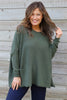Ferne Pocket Knitted Jumper Khaki