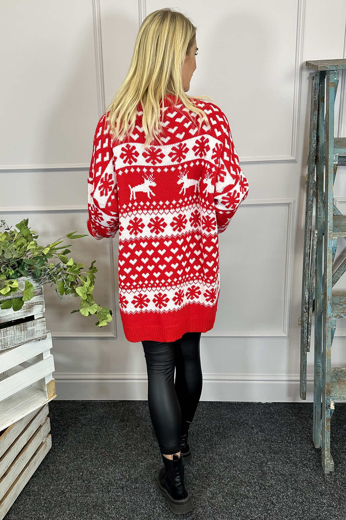 Dasher Festive Knitted Jumper Red