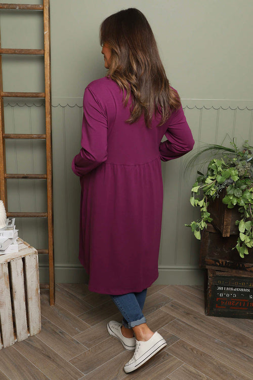 Joanna Cotton Dress Purple - Image 4
