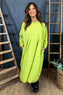 Nyala Cotton Dress Lime