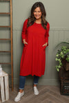 Joanna Cotton Dress Red
