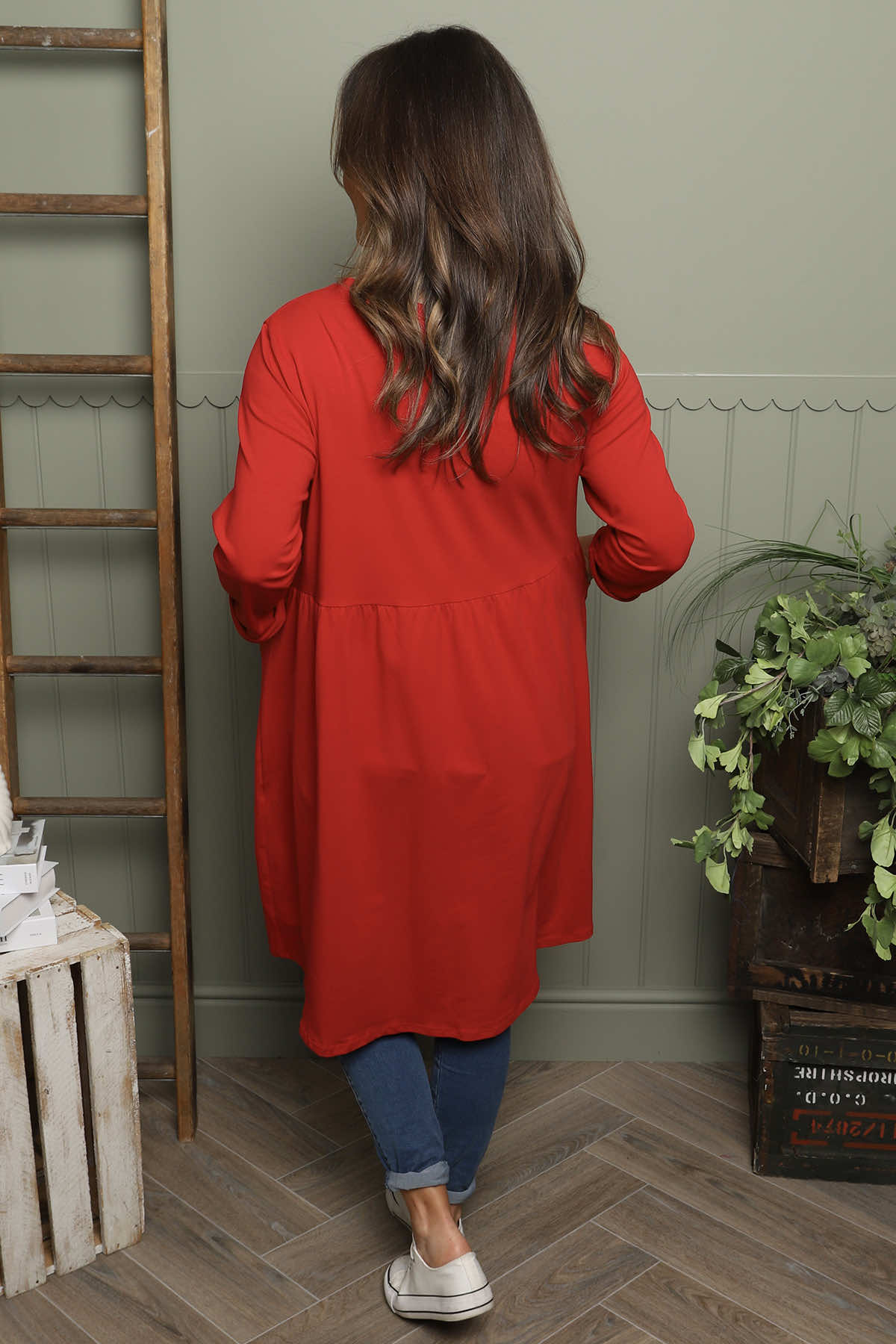 Joanna Cotton Dress Red