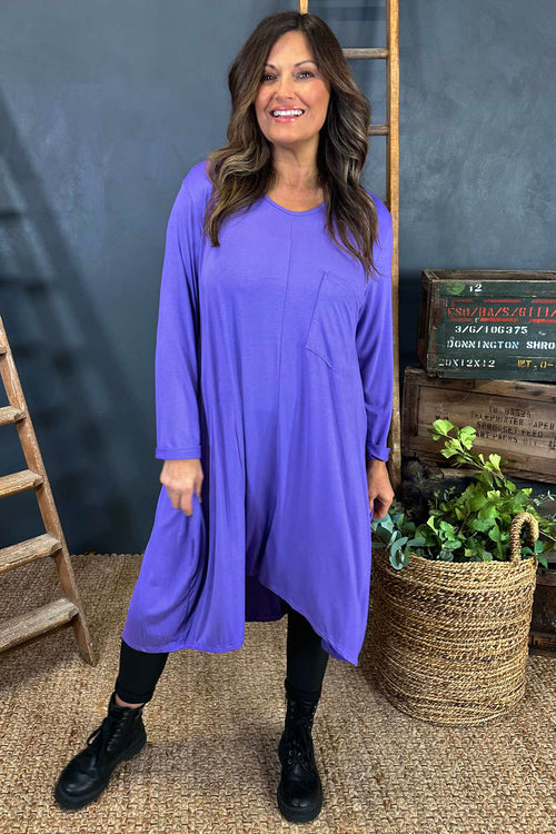 Beryl Pocket Tunic Purple - Image 3