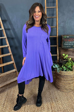 Beryl Pocket Tunic Purple