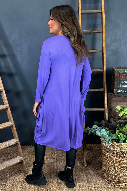 Beryl Pocket Tunic Purple - Image 4