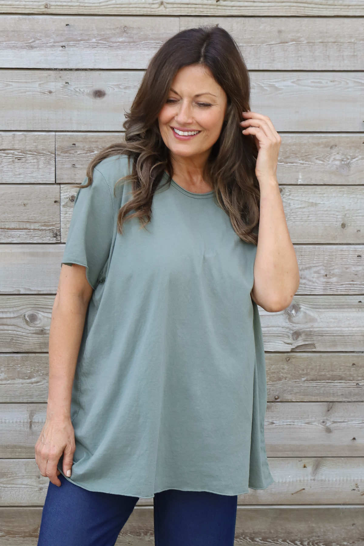 Steffani Cotton Top Khaki