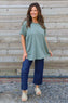 Steffani Cotton Top Khaki