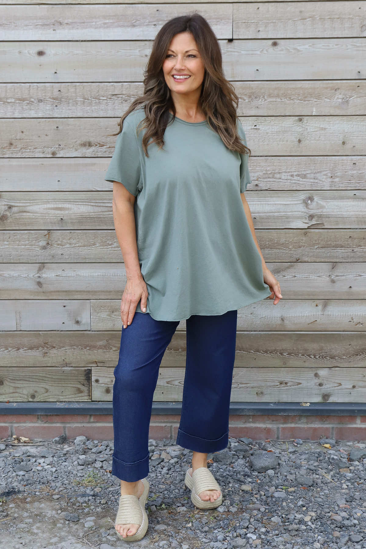 Steffani Cotton Top Khaki