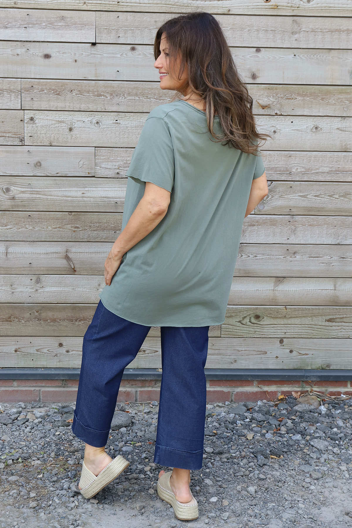 Steffani Cotton Top Khaki