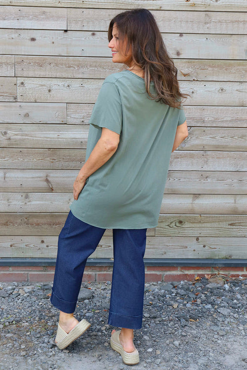Steffani Cotton Top Khaki - Image 4