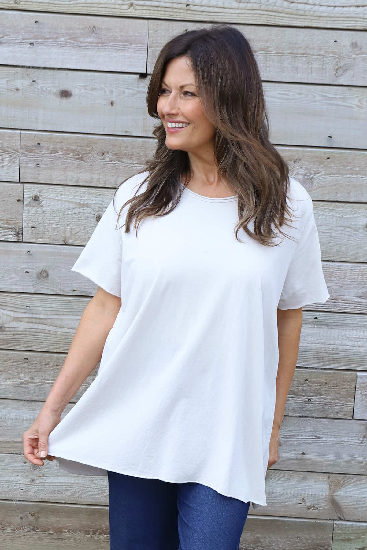 Steffani Cotton Top White