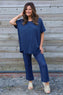 Steffani Cotton Top Navy