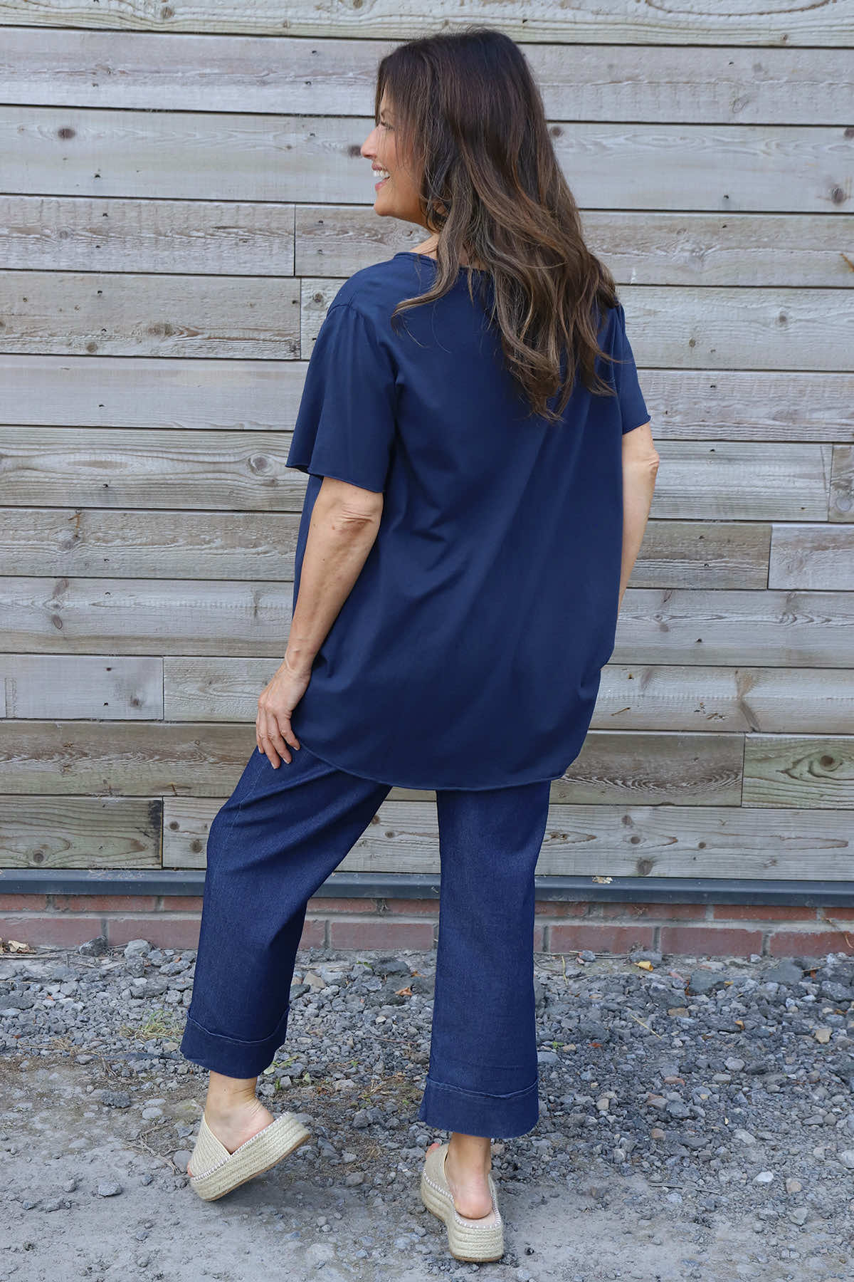 Steffani Cotton Top Navy
