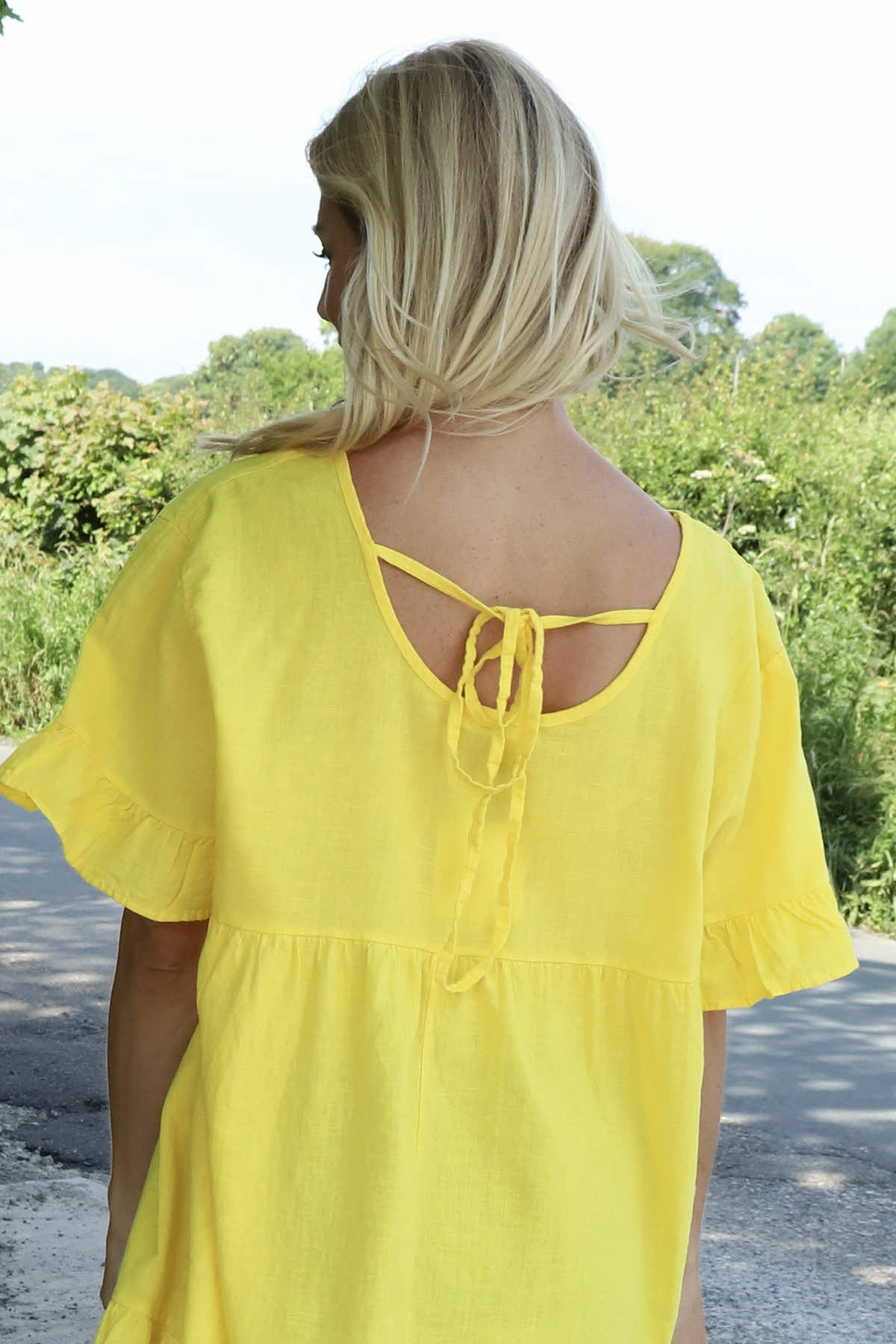 Pamber Linen Tunic Yellow
