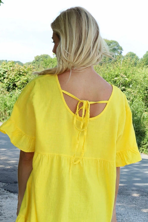 Pamber Linen Tunic Yellow - Image 2