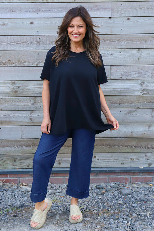 Steffani Cotton Top Black - Image 1