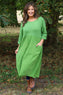 Vanessa Needlecord Dress Green