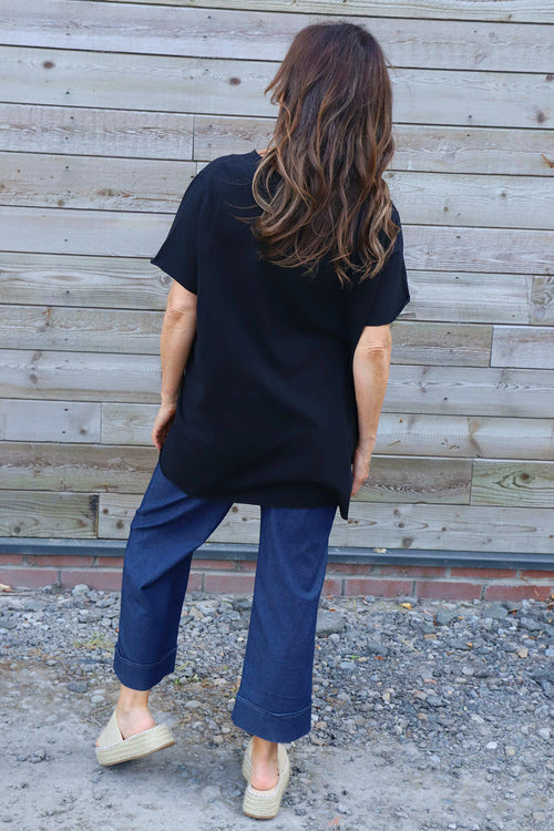 Steffani Cotton Top Black - Image 4