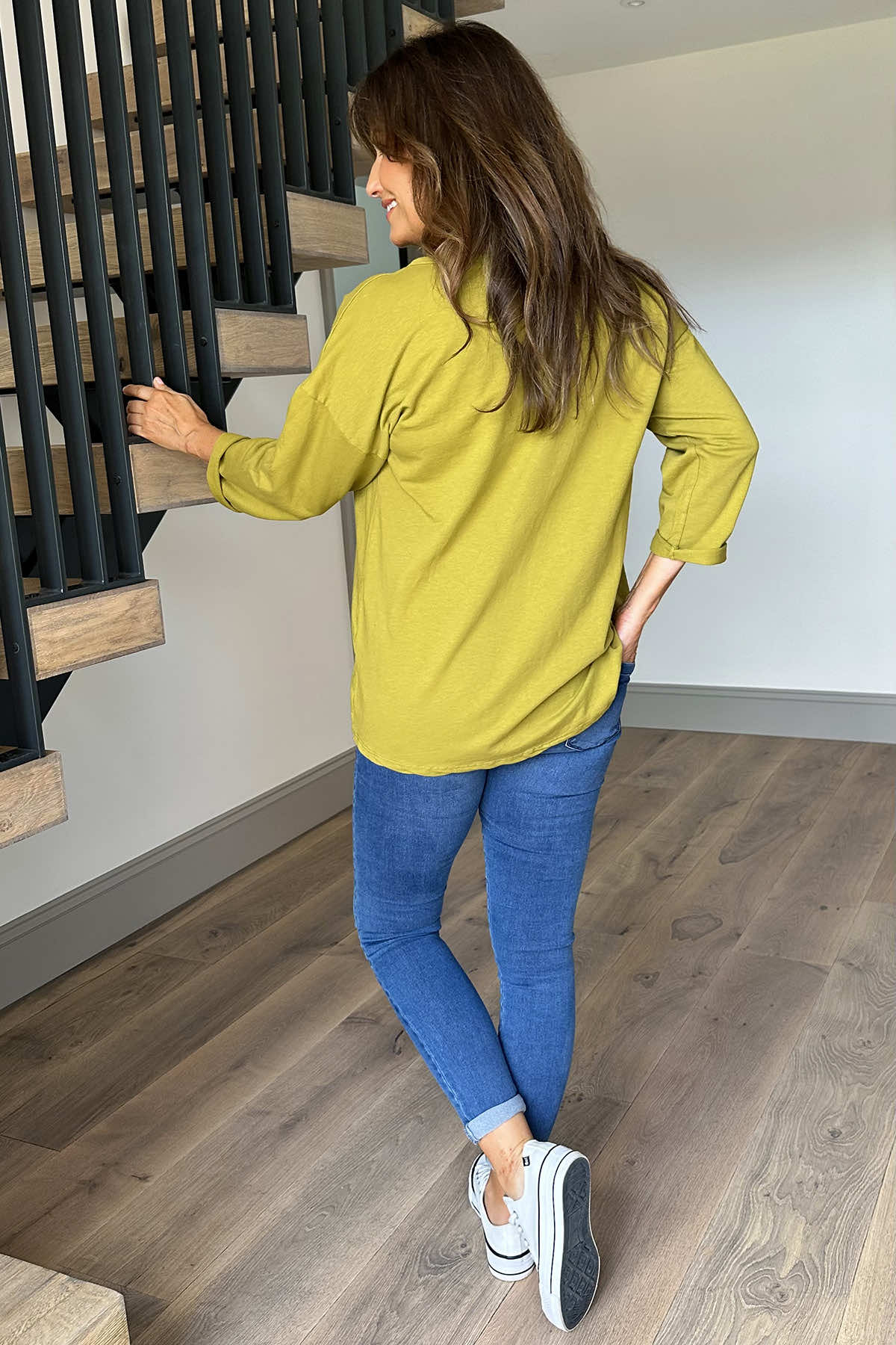 Sports Sweat Top Mustard