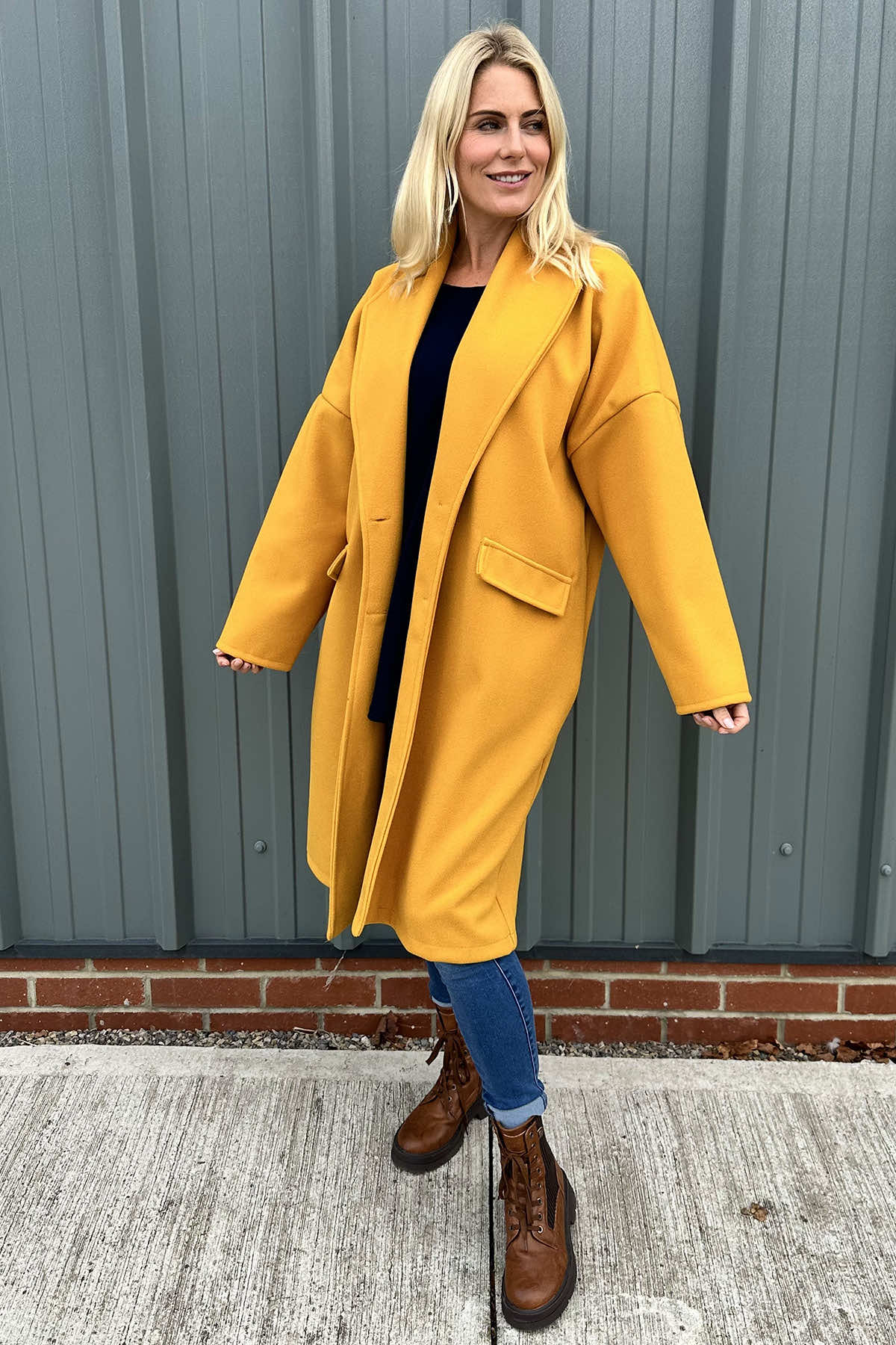 Helen Coat Yellow