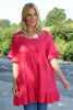 Pamber Linen Tunic Hot Pink