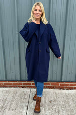 Helen Coat Navy Navy - Helen Coat Navy