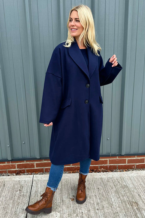 Helen Coat Navy - Image 3