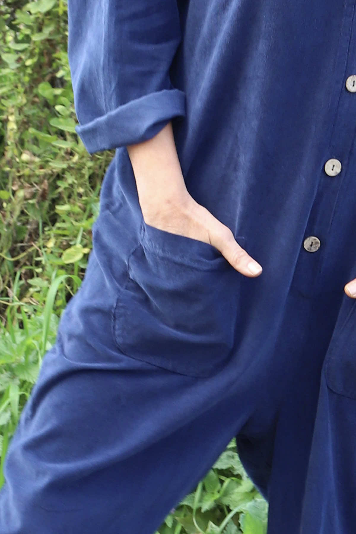 Paulton Needlecord Boilersuit Navy