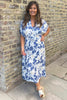 Vivien Floral Print Dress Blue