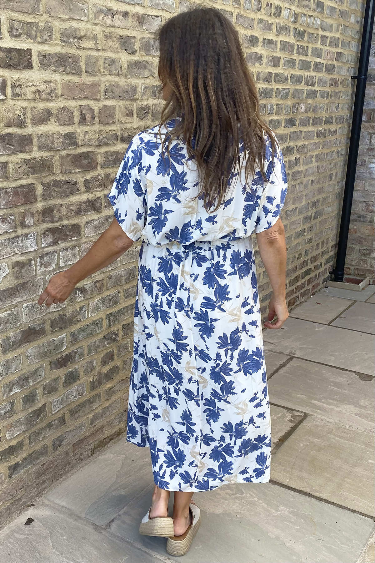 Vivien Floral Print Dress Blue