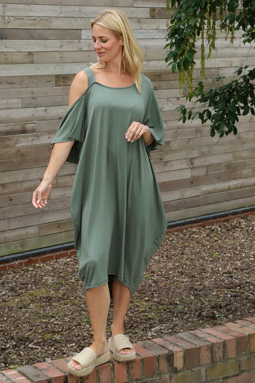 Dionne Dress Khaki - Image 2