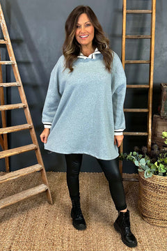 Giovanna Hooded Top Grey