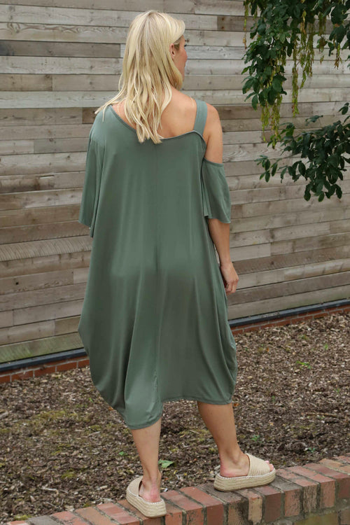 Dionne Dress Khaki - Image 4