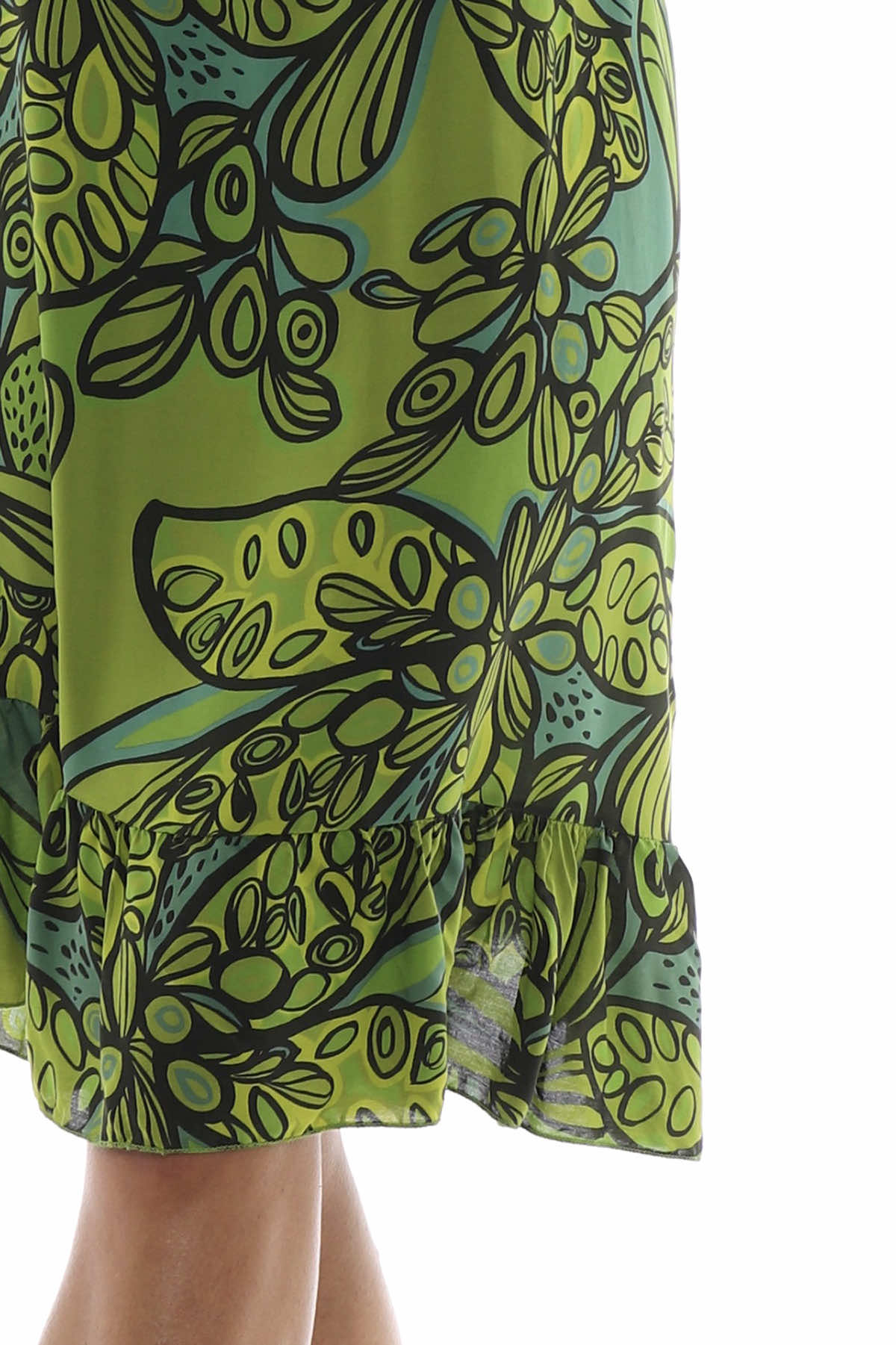 Chesca Print Tunic Lime