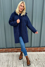 Clara Coat Navy Navy - Clara Coat Navy