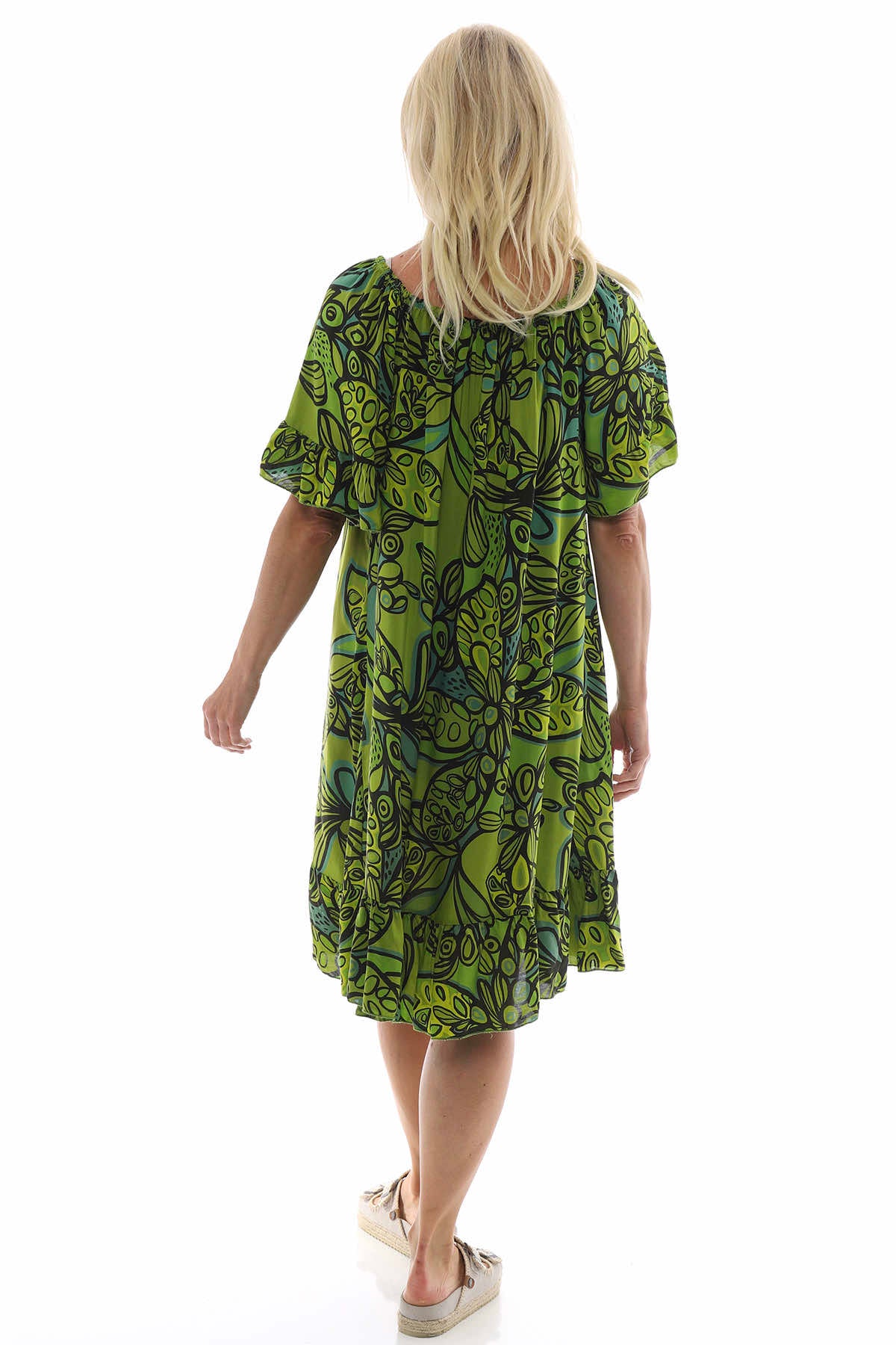 Chesca Print Tunic Lime