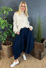 Babette Needlecord Trousers Navy