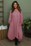 Netta Cotton Dress Grape