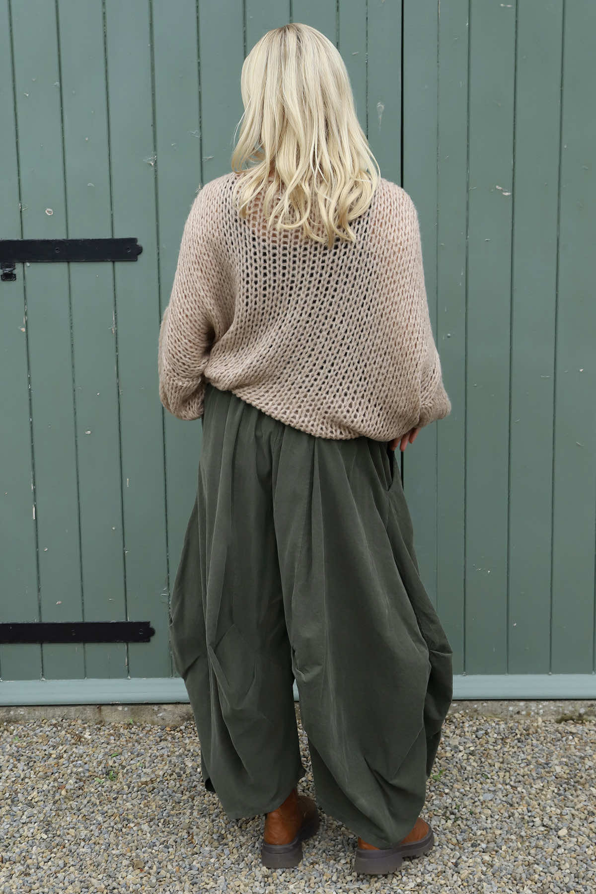 Babette Needlecord Trousers Khaki