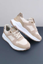 Amity Trainers Taupe Taupe - Amity Trainers Taupe