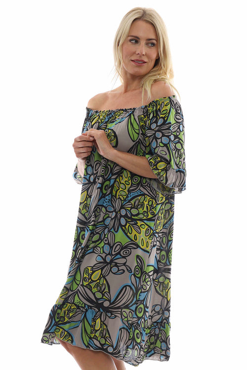 Chesca Print Tunic Mocha - Image 7