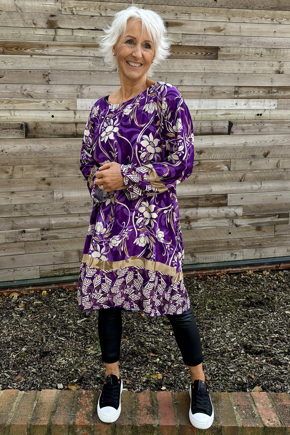 Maisy Floral Tunic Purple