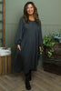 Netta Cotton Dress Charcoal