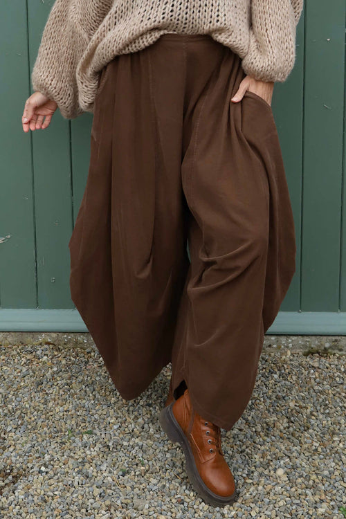 Babette Needlecord Trousers Nutmeg - Image 2